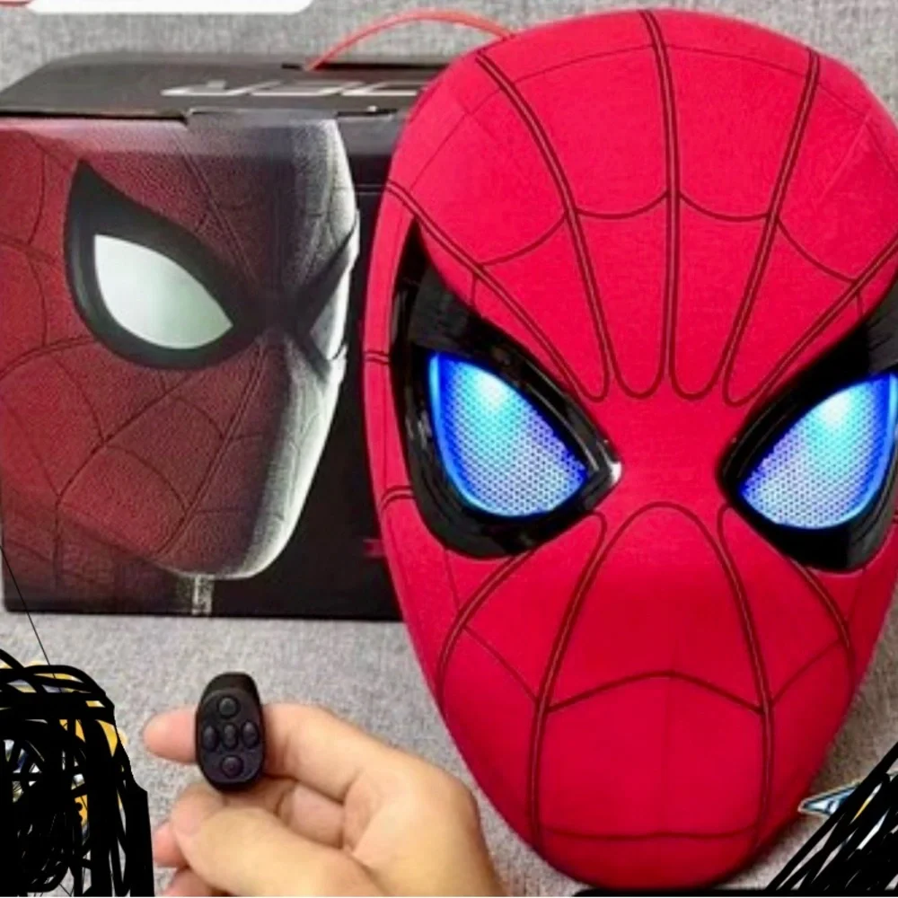 Spider-Man Mask with LED Eyes w/‎ remote